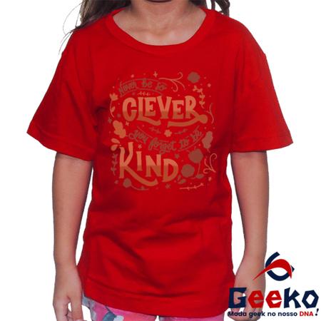 Imagem de Camiseta Infantil Taylor Swift 100% Algodão Never Be So Clever You Forget To Be Kind Pop Geeko