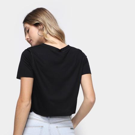 Camiseta John John Line Feminina Preta em Promoção na Americanas