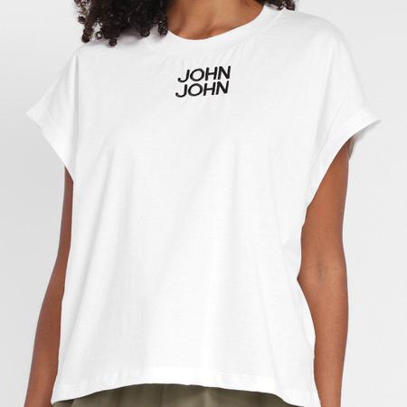 Camiseta John John Logo Branca - Compre Agora