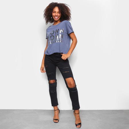 Camiseta John John Cropped Made In Heave Feminina