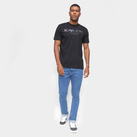 Camiseta John John Masculina Rx Blurred Chest Preta