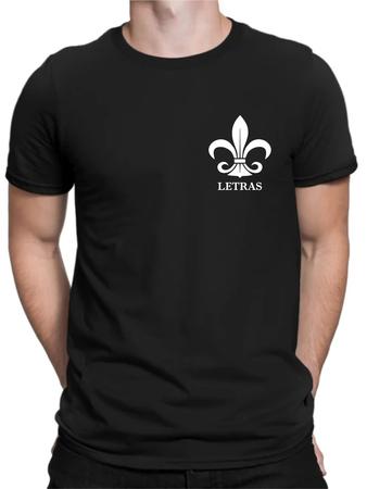 Camiseta Letras,masculina,básica,100% algodão - Nobre Imagem de Camiseta Letras,masculina,básica,100% algodão