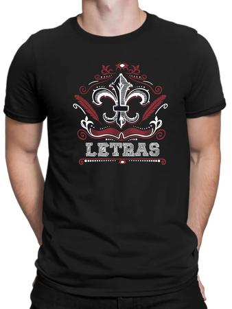 Camiseta Letras,masculina,básica,100% algodão - Nobre Imagem de Camiseta Letras,masculina,básica,100% algodão