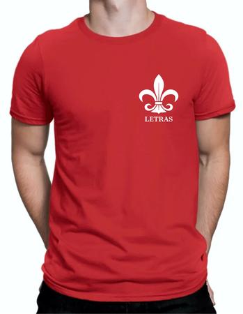Camiseta Letras,masculina,básica,100% algodão - Nobre Imagem de Camiseta Letras,masculina,básica,100% algodão