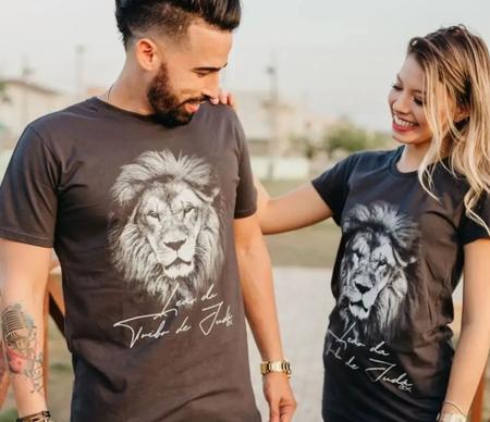 Imagem de Camiseta Long Masculina Leão da tribo de Judá