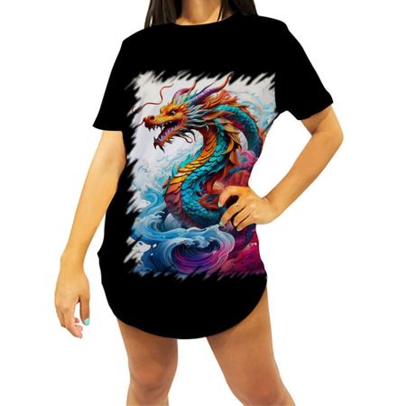 Imagem de Camiseta Longline Dragão Chinês Lendário Mito 7