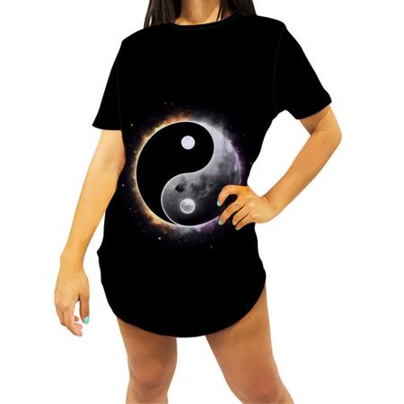 Imagem de Camiseta Longline Yin Yang Simbolo Taoísmo Dualidade 10