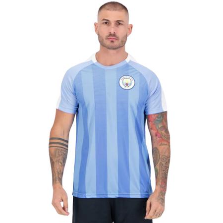 Imagem de Camiseta Manchester City Stripes Azul