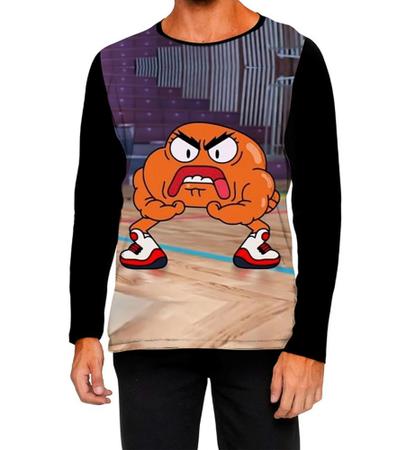Camiseta Manga Comprida Ads Darwin Incrível mundo de gumball 2 - Fabriqueta Imagem de Camiseta Manga Comprida Ads Darwin Incrível mundo de gumball 2