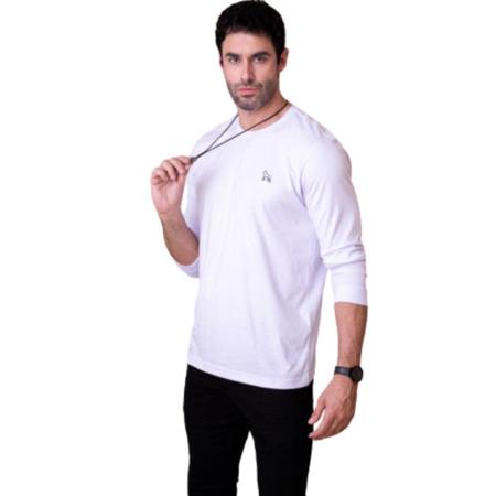 Camiseta Manga Longa Bordado Masculina Revanche Fontioso Imagem de Camiseta Manga Longa Bordado Masculina Revanche Fontioso