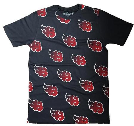 Camiseta Naruto Nuvem Akatsuki Desenho Camisa Masculina 100