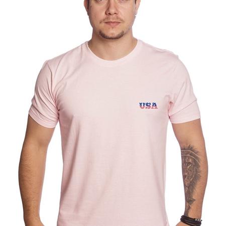 Camiseta Masculina Algodao Estampada Frente E Verso USA Aguia Confortavel  Gola Redonda - Lajeados - Camiseta Masculina - Magazine Luiza