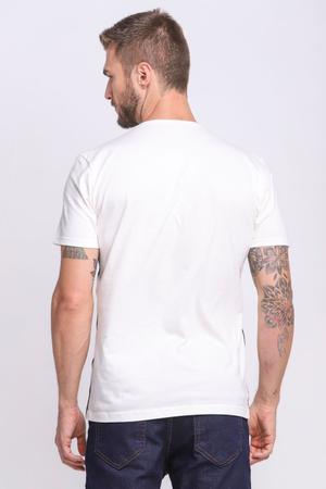 Imagem de Camiseta Masculina Algodão Faixa Logo Polo Wear Off White