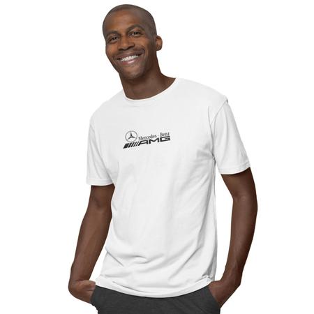 Imagem de Camiseta Masculina AMG Mercedes Benz Estampa Automotiva Gola Redonda 100% Algodão Qualidade Premium