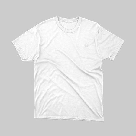Imagem de Camiseta Masculina Básica de Algodão Branca P ao G3 Tamanhos Grandes Plus Size - Gira e Pira
