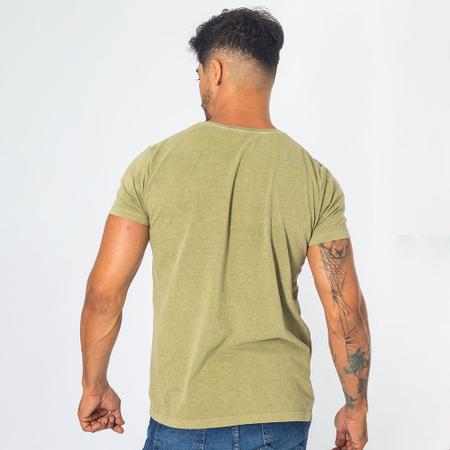 Imagem de Camiseta Masculina Básica Slim Estonada Manga Curta Premium