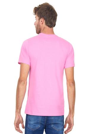 Imagem de Camiseta Masculina Bordado Bordo Polo Wear Rosa Claro