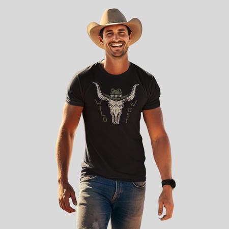 Imagem de Camiseta Masculina  Country Rodeio Pião Touro