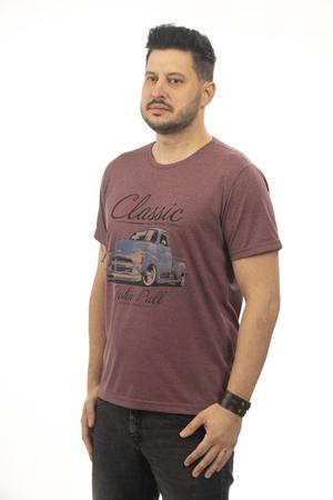 Camiseta John John Logo Vinho - Compre Agora