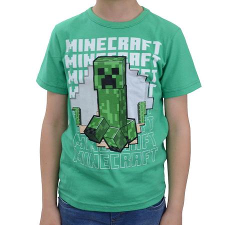 Preços baixos em Roupas verdes masculinas Minecraft (tamanhos acima de 4)