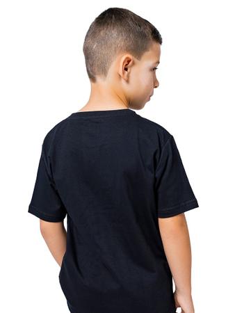 Imagem de Camiseta Masculina Infantil Lisa Básica Preta
