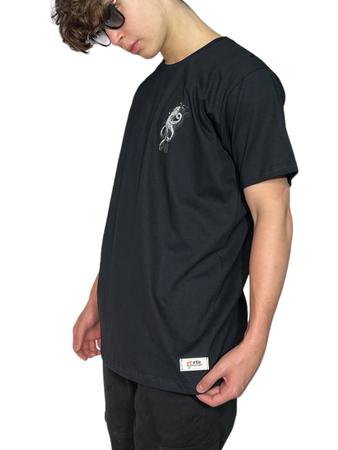 Imagem de Camiseta  Masculina Larga Unissex Street Skate Polvo Branco