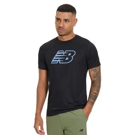 Imagem de Camiseta Masculina New Balance Sport Essentials Printed Preto