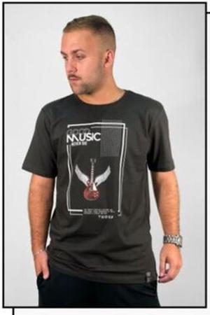 Imagem de Camiseta Masculina Slim Music