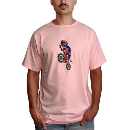 Camiseta Masculino Algodão Desenho Moto Trilha Motocross Enduro