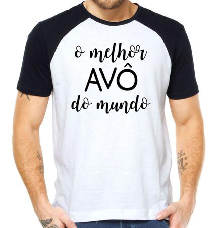 Imagem de Camiseta melhor avô do mundo camisa vovô presente raglan