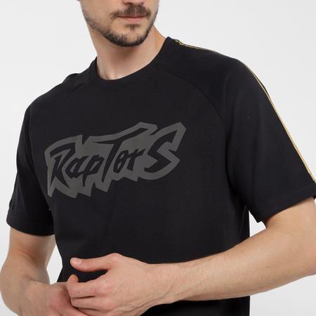 Imagem de Camiseta Mitchell & Ness NBA Básica Toronto Raptors Estampada Raglan Masculina