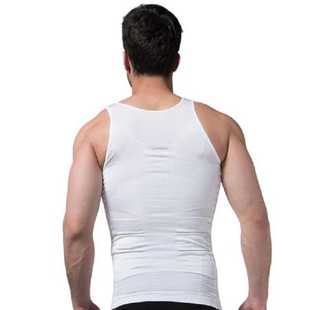 Camiseta Modeladora Masculina Slim Redutor E Postural Branco