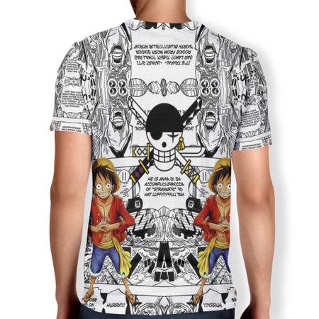 Camiseta camisa Blusa anime One Piece Monkey D Luffy Gear 5 Anime Mangá  modelo tamanhos adulto e infantil