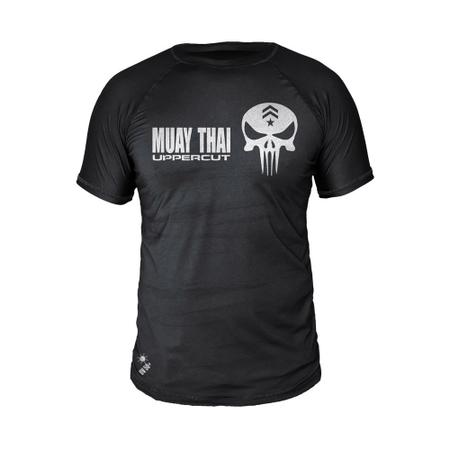 Imagem de Camiseta Muay Thai Caveira Justiceiro Dry Fit UV - Preta