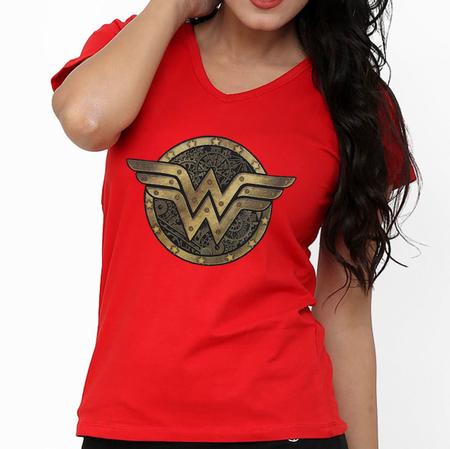Imagem de Camiseta Mulher Maravilha Wonder Woman Liga Da Justiça