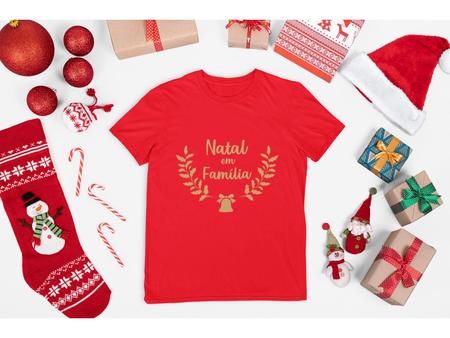 Imagem de Camiseta Natal em Família Natal Feliz Natal Papai Noel Vermelho