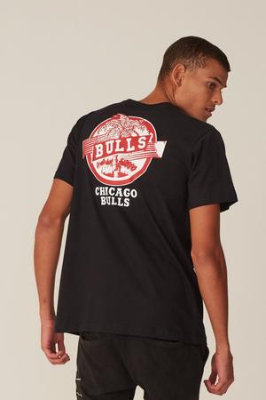 Imagem de Camiseta NBA Estampada Chicago Bulls Casual Preta