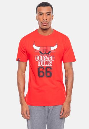 Imagem de Camiseta NBA Half Logo Chicago Bulls Vermelha
