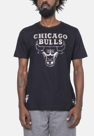 Imagem de Camiseta NBA Silver Logo Chicago Bulls Preta