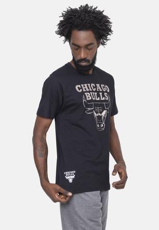 Imagem de Camiseta NBA Silver Logo Chicago Bulls Preta