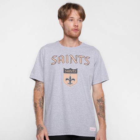 Camiseta NFL New Orleans Saints Mitchell Ness Masculina Camisa e Camiseta Esportiva Magazine Luiza