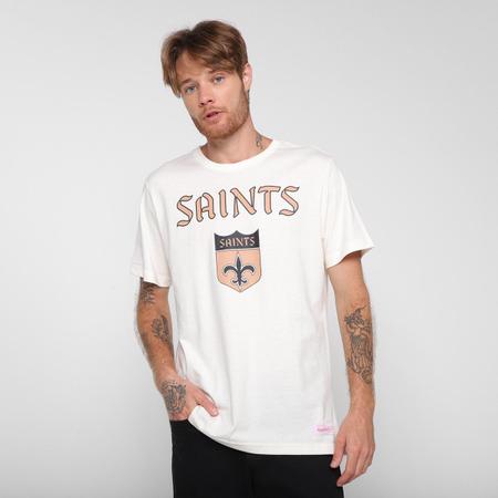 Camiseta NFL New Orleans Saints Mitchell Ness Masculina Camisa e Camiseta Esportiva Magazine Luiza