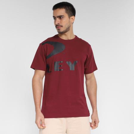 Camiseta Masculina Oakley Tee Ellipse Vermelha Logo Ellipse