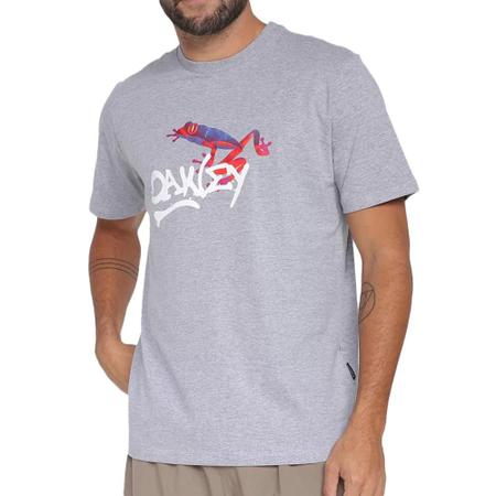 Camiseta Oakley Frog X Iridium Tee Masculina - Branco