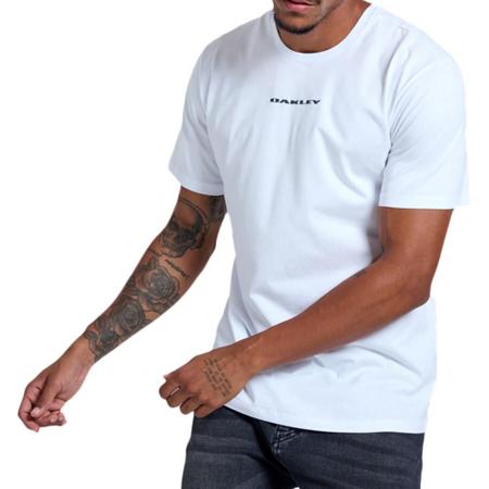 Camiseta Oakley Heritage Skull White os melhores preços