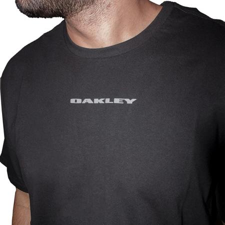 Camiseta Oakley Caveira - Preto E Azul