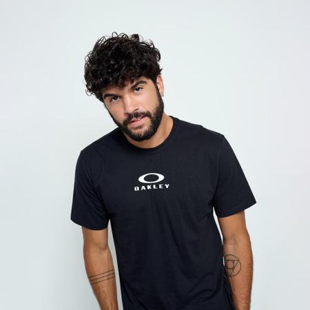 Camiseta Masculina Oakley Bark New Tee Branca Original