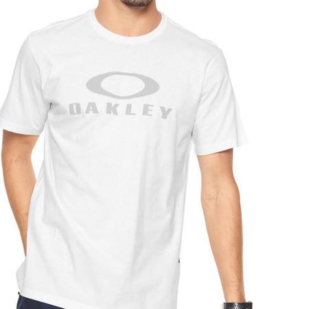 Camiseta Oakley O-Bark Branca/Preta - Camisa e Camiseta Esportiva -  Magazine Luiza