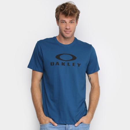 Camiseta Oakley O-Bark Masculina - Preto+Branco