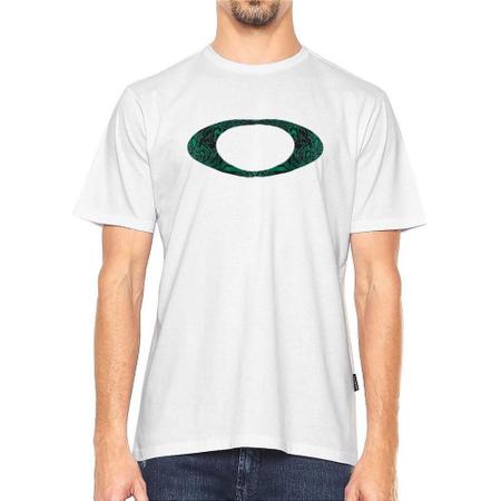 Camiseta Oakley Logo Graphic Masculina Branco Branco